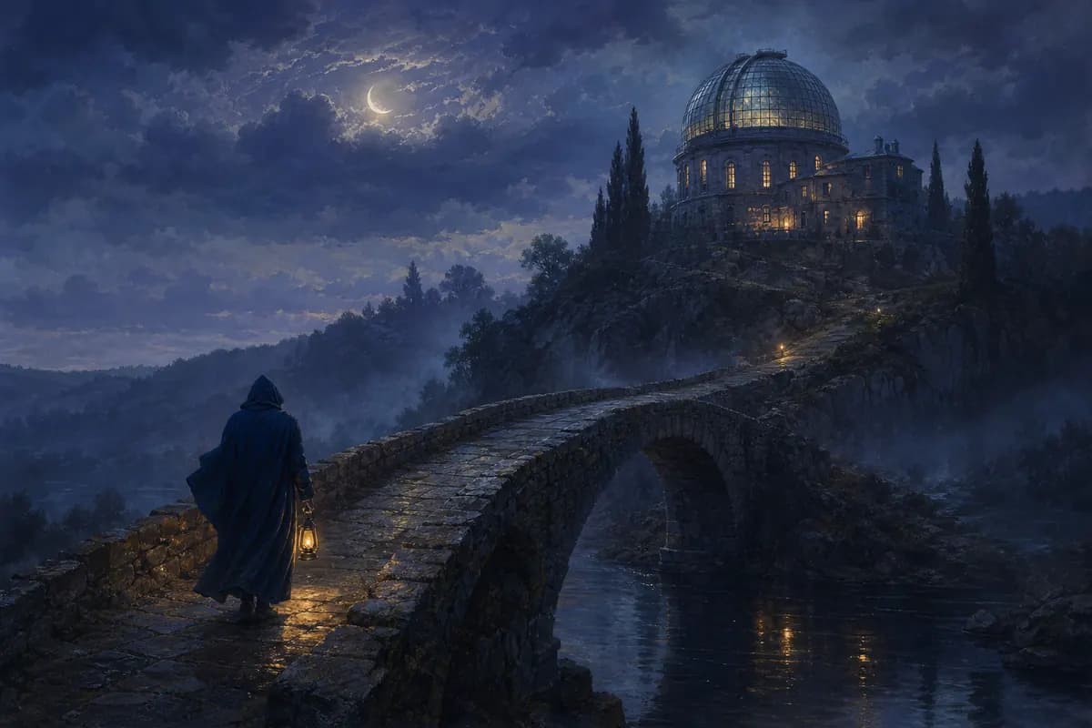Cinematic illustration of the selected moonlit passage